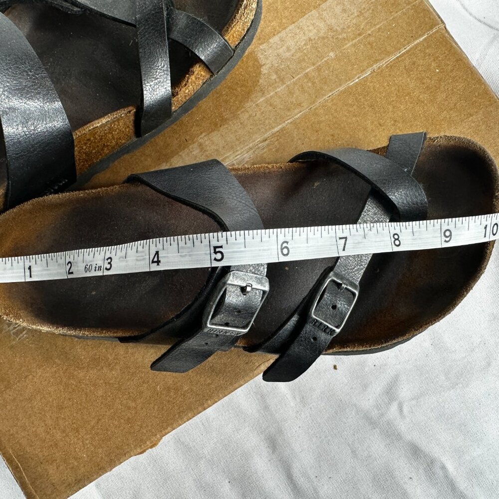 Birkenstock Black Leather Two-Strap Sandals - Picture 10 of 10